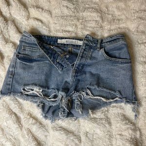 brandy melville jean shorts